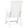 Reclining garden chairs, 2 units, white plastic by vidaXL, Garden chairs - Ref: Foro24-48760, Price: 168,41 €, Discount: %