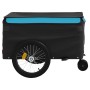 Bicycle trailer, black and blue, 45 kg, made of iron. by vidaXL, Bicycle trailers - Ref: Foro24-94114, Price: 75,99 €, Discou...