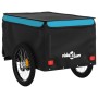 Bicycle trailer, black and blue, 45 kg, made of iron. by vidaXL, Bicycle trailers - Ref: Foro24-94114, Price: 75,99 €, Discou...