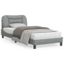 Bed frame with light gray fabric headboard 80x200 cm by vidaXL, Beds and slatted bases - Ref: Foro24-3207730, Price: 156,82 €...