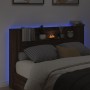 Bed headboard with LED light in brown oak 160x16.5x103.5 cm by vidaXL, Headboards and footboards - Ref: Foro24-839258, Price:...