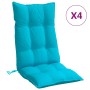 Cushions for high-back chairs 4 pcs turquoise Oxford fabric by vidaXL, Cushions for chairs and sofas - Ref: Foro24-377666, Pr...