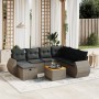 Set mit 8 Gartensofas und Kissen synthetisches Rattangrau von vidaXL, Gartensets - Ref: Foro24-3265078, Preis: 543,75 €, Raba...