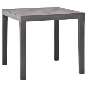 Mocha plastic garden table 78x78x72 cm by vidaXL, Garden tables - Ref: Foro24-48785, Price: 101,72 €, Discount: %