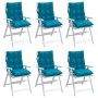 Cushions for low back chair 6 pcs light blue Oxford fabric by vidaXL, Cushions for chairs and sofas - Ref: Foro24-377685, Pri...