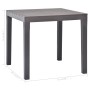 Mocha plastic garden table 78x78x72 cm by vidaXL, Garden tables - Ref: Foro24-48785, Price: 101,72 €, Discount: %