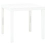 Mesa de jardín de plástico blanco 78x78x72 cm de vidaXL, Mesas de jardín - Ref: Foro24-48783, Precio: 79,39 €, Descuento: %