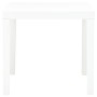 Mesa de jardín de plástico blanco 78x78x72 cm de vidaXL, Mesas de jardín - Ref: Foro24-48783, Precio: 79,39 €, Descuento: %