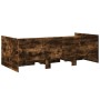 Tumbona con cajones madera ingeniería roble ahumado 90x190 cm | Foro24 | Onlineshop