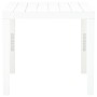 Mesa de jardín de plástico blanco 78x78x72 cm de vidaXL, Mesas de jardín - Ref: Foro24-48783, Precio: 79,39 €, Descuento: %