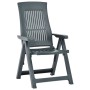 Reclining garden chairs 2 units green plastic by vidaXL, Garden chairs - Ref: Foro24-48764, Price: 218,99 €, Discount: %