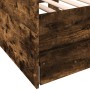 Sunbed with smoked oak engineered wood drawers 75x190 cm by vidaXL, Beds and slatted bases - Ref: Foro24-3280836, Price: 170,...