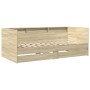 Tumbona con cajones madera ingeniería roble Sonoma 90x190 cm de vidaXL, Camas y somieres - Ref: Foro24-3280855, Precio: 210,9...