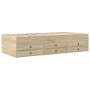 Tumbona con cajones madera ingeniería roble Sonoma 100x200 cm