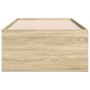 Tumbona con cajones madera ingeniería roble Sonoma 100x200 cm