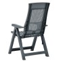 Reclining garden chairs 2 units green plastic by vidaXL, Garden chairs - Ref: Foro24-48764, Price: 218,99 €, Discount: %