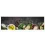 Alfombra de cocina lavable terciopelo dibujo especias 45x150 cm de vidaXL, Felpudos - Ref: Foro24-4005608, Precio: 22,99 €, D...