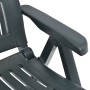 Reclining garden chairs 2 units green plastic by vidaXL, Garden chairs - Ref: Foro24-48764, Price: 218,99 €, Discount: %