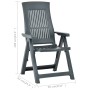 Reclining garden chairs 2 units green plastic by vidaXL, Garden chairs - Ref: Foro24-48764, Price: 218,99 €, Discount: %