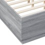 Sonoma gray engineered wood bed frame 120x190 cm by vidaXL, Beds and slatted bases - Ref: Foro24-3209749, Price: 136,99 €, Di...