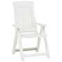 Reclining garden chairs 2 units white plastic by vidaXL, Garden chairs - Ref: Foro24-48763, Price: 229,97 €, Discount: %