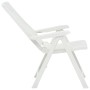 Reclining garden chairs 2 units white plastic by vidaXL, Garden chairs - Ref: Foro24-48763, Price: 229,97 €, Discount: %