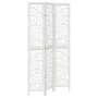 Three-panel solid Paulownia wood room divider screen in white. by vidaXL, Room dividers - Ref: Foro24-358736, Price: 102,35 €...