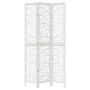 Three-panel solid Paulownia wood room divider screen in white. by vidaXL, Room dividers - Ref: Foro24-358736, Price: 102,35 €...