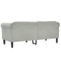 Light gray velvet 2-seater sofa by vidaXL, Sofas - Ref: Foro24-372575, Price: 248,99 €, Discount: %