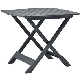 Anthracite gray plastic folding garden table 79x72x70 cm by vidaXL, Garden tables - Ref: Foro24-48792, Price: 69,60 €, Discou...