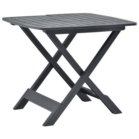 Mesa de jardín plegable de plástico gris antracita 79x72x70 cm de vidaXL, Mesas de jardín - Ref: Foro24-48792, Precio: 69,60 ...