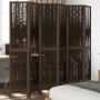 6-panel dark brown paulownia wood room divider by vidaXL, Room dividers - Ref: Foro24-358667, Price: 139,07 €, Discount: %