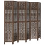 6-panel dark brown paulownia wood room divider by vidaXL, Room dividers - Ref: Foro24-358667, Price: 139,07 €, Discount: %