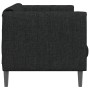 Sofá de 2 plazas tela negro