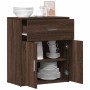 Engineered wood brown oak sideboard 60x31x70 cm by vidaXL, Sideboards - Ref: Foro24-840470, Price: 68,99 €, Discount: %