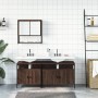 3-piece bathroom furniture set made of brown oak plywood by vidaXL, Bathroom furniture - Ref: Foro24-3214669, Price: 157,80 €...