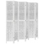 6-panel solid Paulownia wood white room divider by vidaXL, Room dividers - Ref: Foro24-358684, Price: 150,99 €, Discount: %