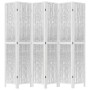 6-panel solid Paulownia wood white room divider by vidaXL, Room dividers - Ref: Foro24-358684, Price: 150,99 €, Discount: %