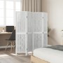 4-panel solid Paulownia wood room divider screen in white. by vidaXL, Room dividers - Ref: Foro24-358673, Price: 96,38 €, Dis...