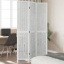 Three-panel solid Paulownia wood room divider screen in white. by vidaXL, Room dividers - Ref: Foro24-358671, Price: 90,99 €,...