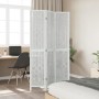 Three-panel solid Paulownia wood room divider screen in white. by vidaXL, Room dividers - Ref: Foro24-358671, Price: 90,39 €,...