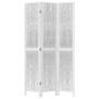 Three-panel solid Paulownia wood room divider screen in white. by vidaXL, Room dividers - Ref: Foro24-358671, Price: 90,99 €,...