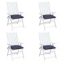 Cojines para silla 4 uds tela Oxford azul marino 50x50x7 cm