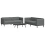 Set mit 2 Stück Sofa dunkelgrauer Stoff von vidaXL, Sofas - Ref: Foro24-3209239, Preis: 558,50 €, Rabatt: %