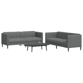 2-piece dark gray fabric sofa set by vidaXL, Sofas - Ref: Foro24-3209239, Price: 558,50 €, Discount: %