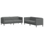 Set mit 2 Stück Sofa dunkelgrauer Stoff von vidaXL, Sofas - Ref: Foro24-3209239, Preis: 554,99 €, Rabatt: %