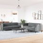 Set mit 2 Stück Sofa dunkelgrauer Stoff von vidaXL, Sofas - Ref: Foro24-3209239, Preis: 554,99 €, Rabatt: %