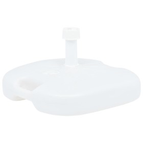 Base de sombrilla rellenable arena/agua plástico blanco 16 L de vidaXL, Bases para sombrillas - Ref: Foro24-48773, Precio: 26...