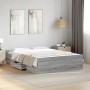 Cama con cajones madera ingeniería gris Sonoma 120x190 cm de vidaXL, Camas y somieres - Ref: Foro24-3280326, Precio: 143,74 €...