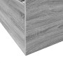 Cama con cajones madera ingeniería gris Sonoma 180x200 cm